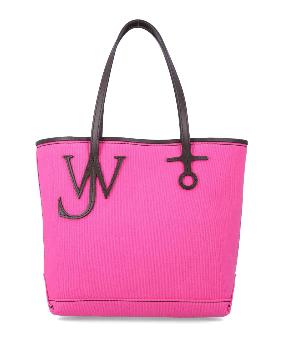 J.W.ANDERSON Фуксия кожаная сумка тоут, фото 1