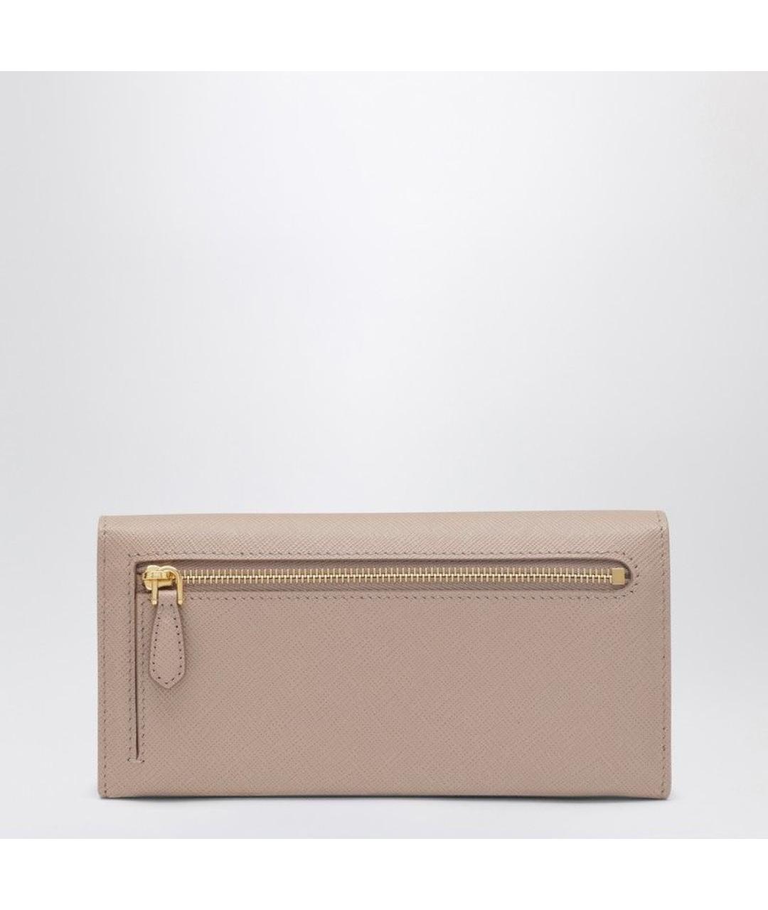 PRADA Розовый кожаный кошелек, фото 2