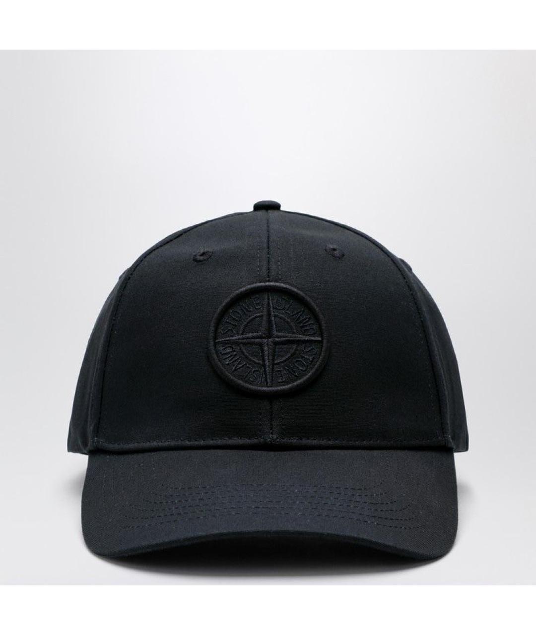 STONE ISLAND Черная хлопковая кепка/бейсболка, фото 3