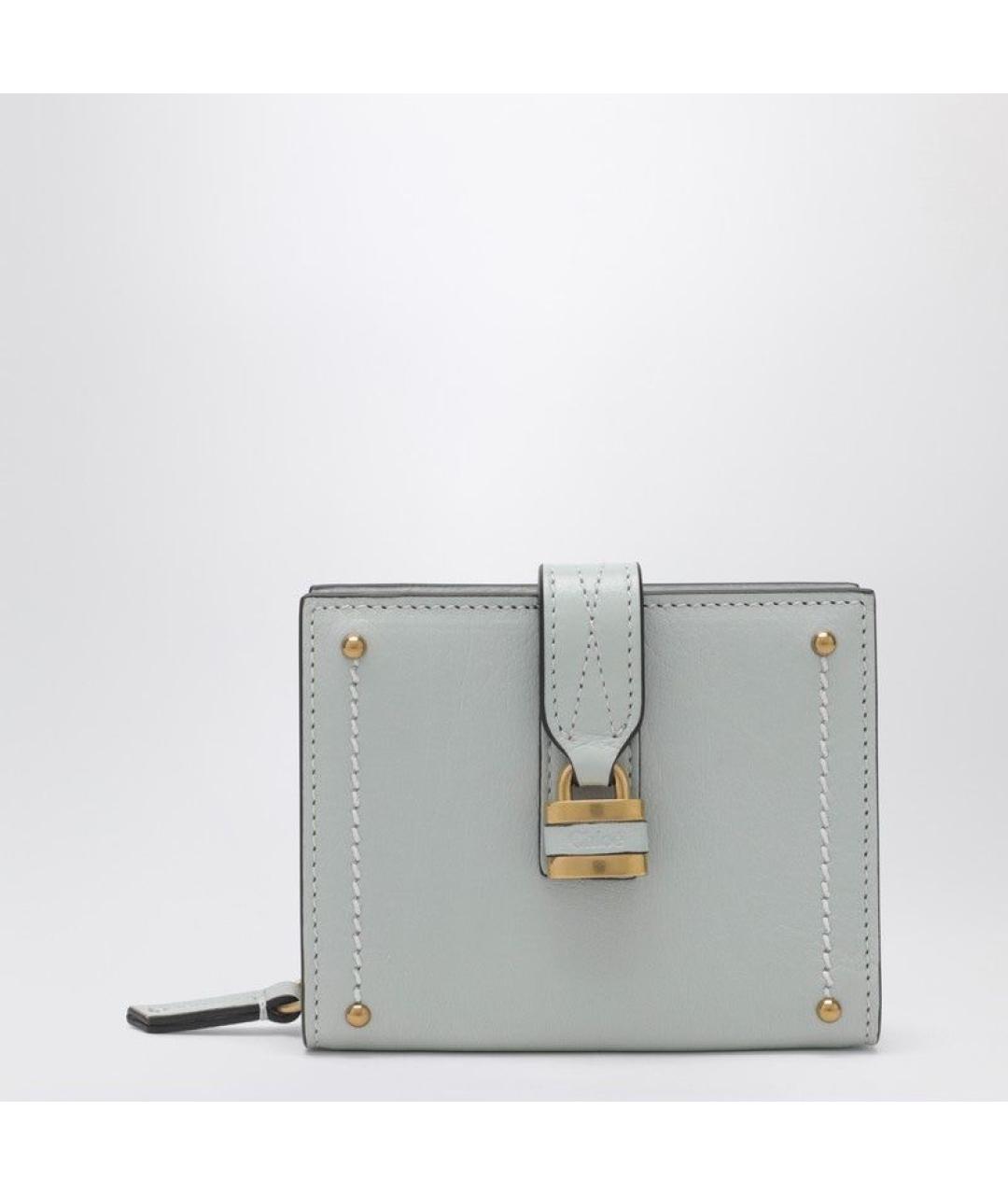CHLOE Серый кожаный кошелек, фото 3