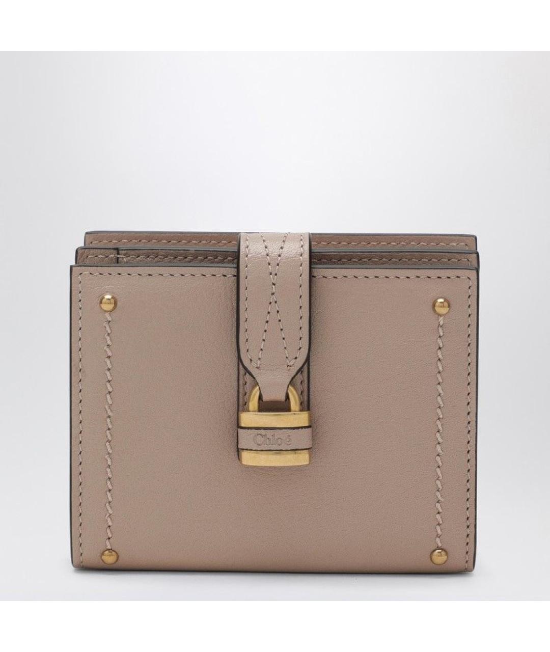 CHLOE Розовый кожаный кошелек, фото 3