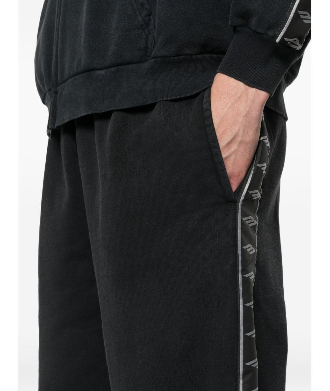 BALENCIAGA Черные хлопковые повседневные брюки, фото 3