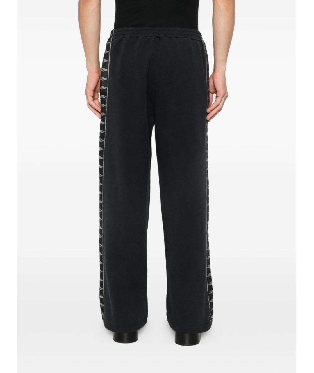 BALENCIAGA Черные хлопковые повседневные брюки, фото 4