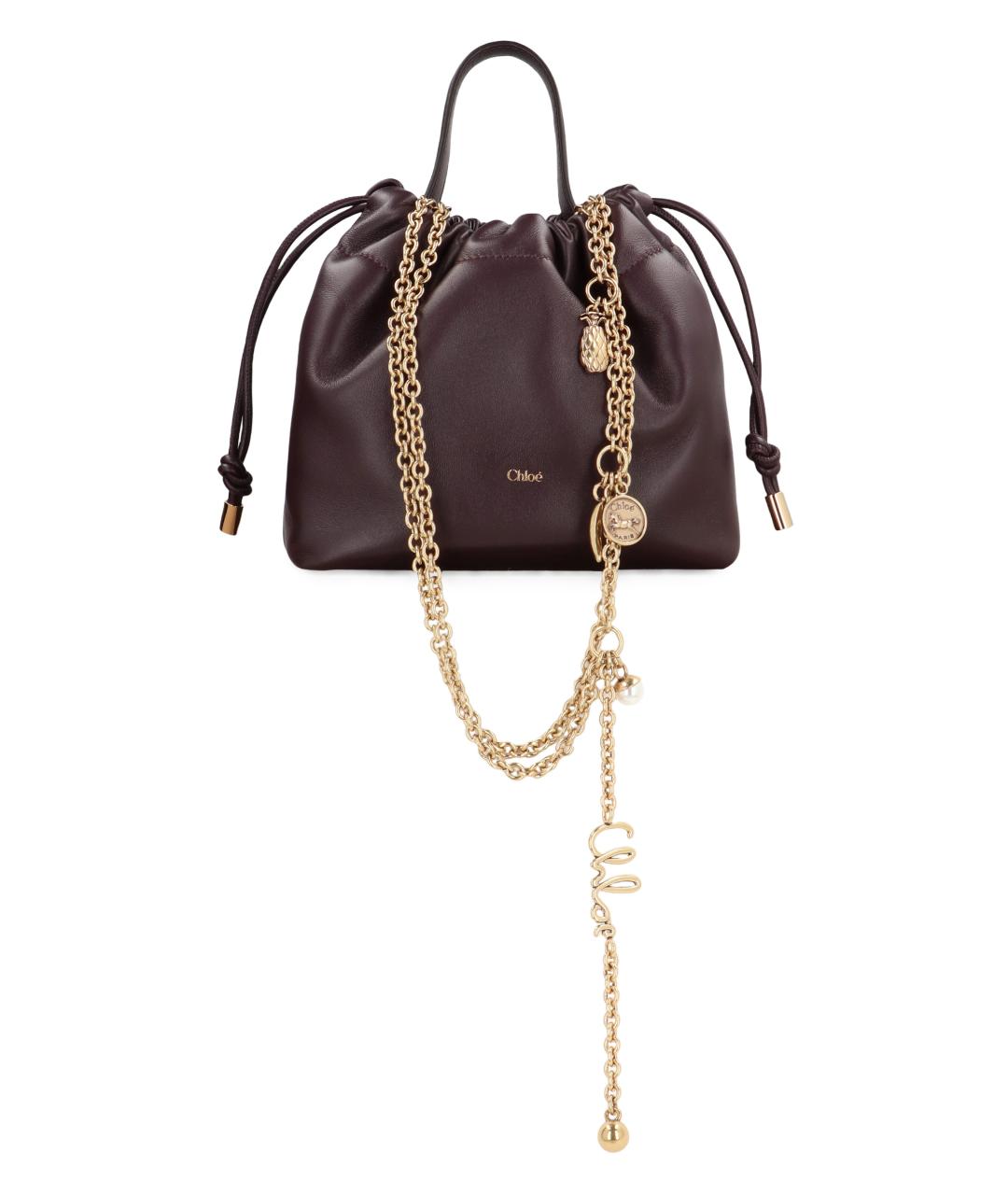 CHLOE Фиолетовая кожаная сумка тоут, фото 2