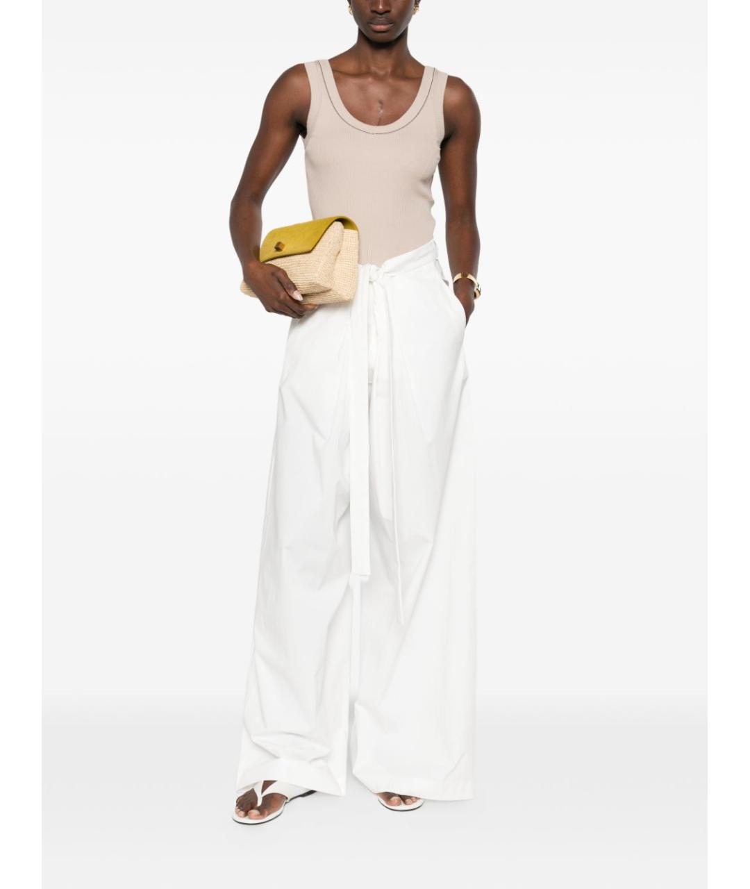 BRUNELLO CUCINELLI Бежевая хлопковая майка, фото 2