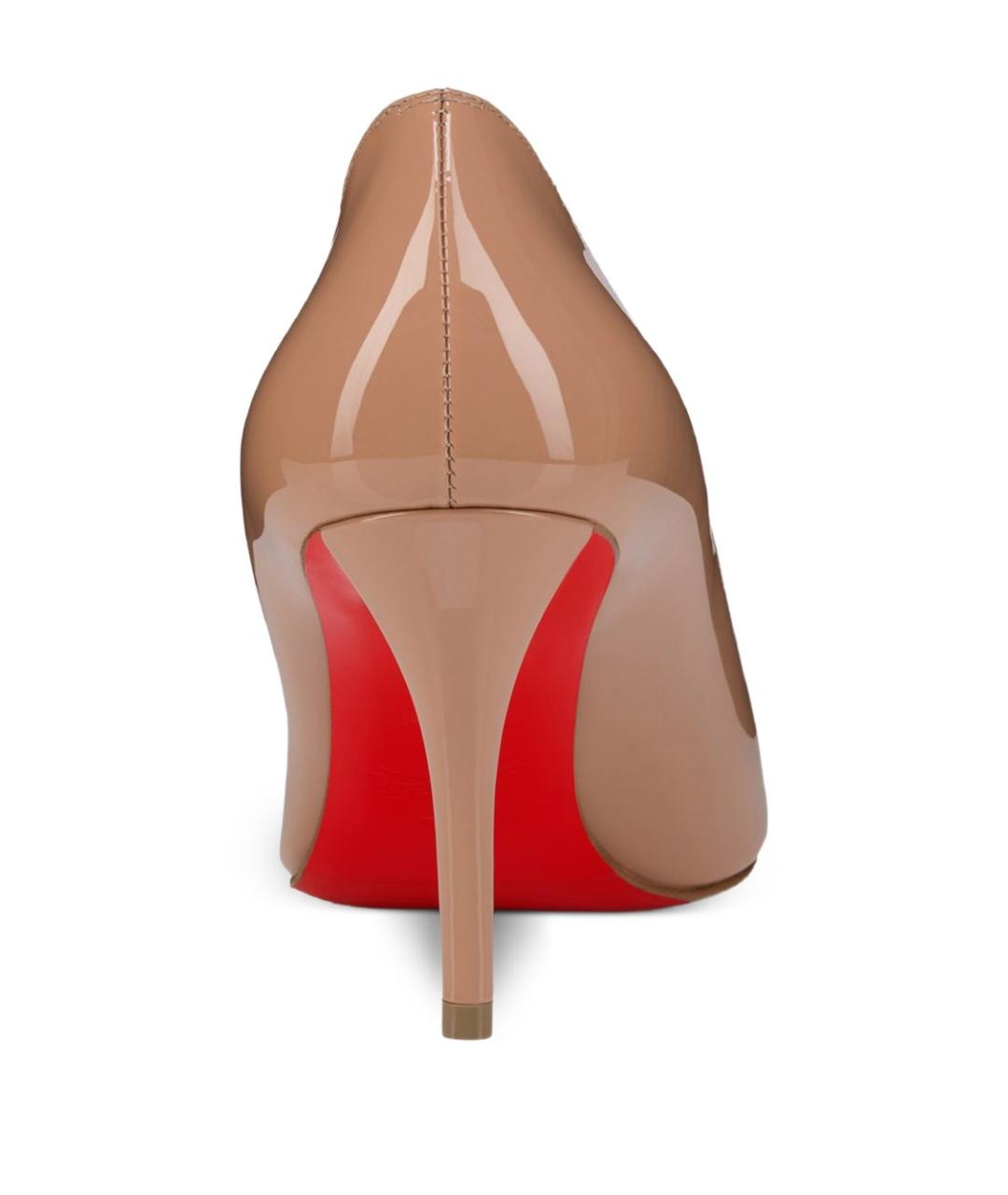 CHRISTIAN LOUBOUTIN Розовые кожаные туфли, фото 3