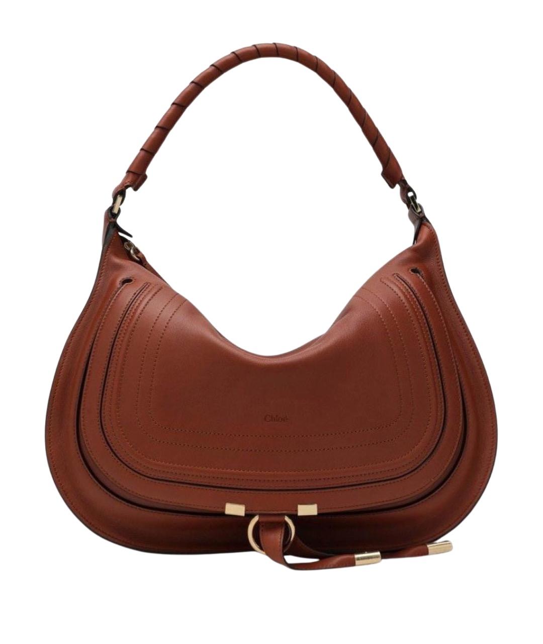 CHLOE Коричневая кожаная сумка через плечо, фото 1