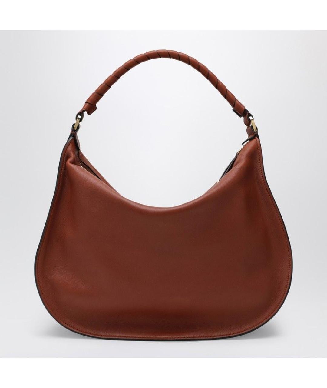 CHLOE Коричневая кожаная сумка через плечо, фото 2
