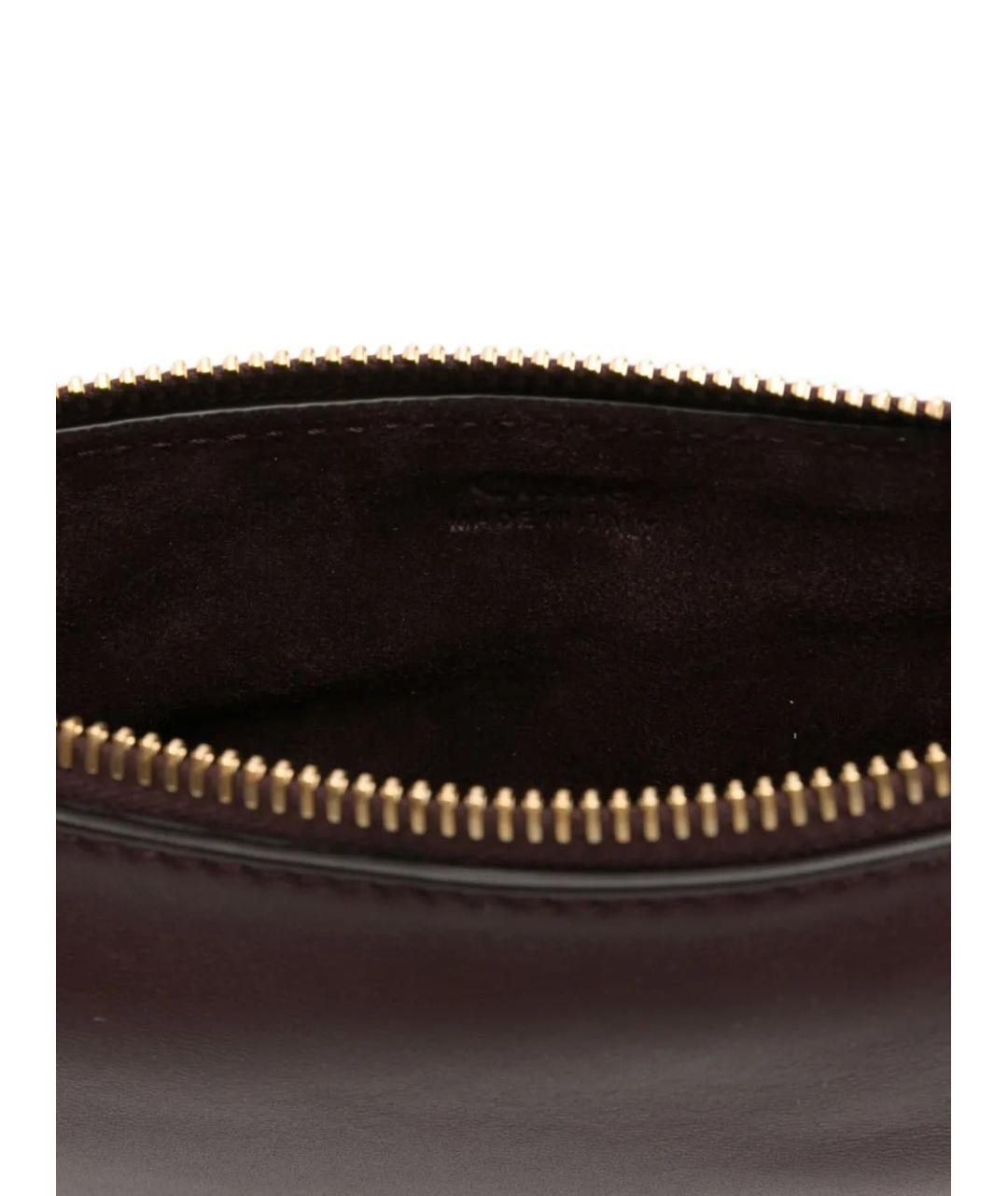 CHLOE Бордовая кожаная сумка через плечо, фото 5