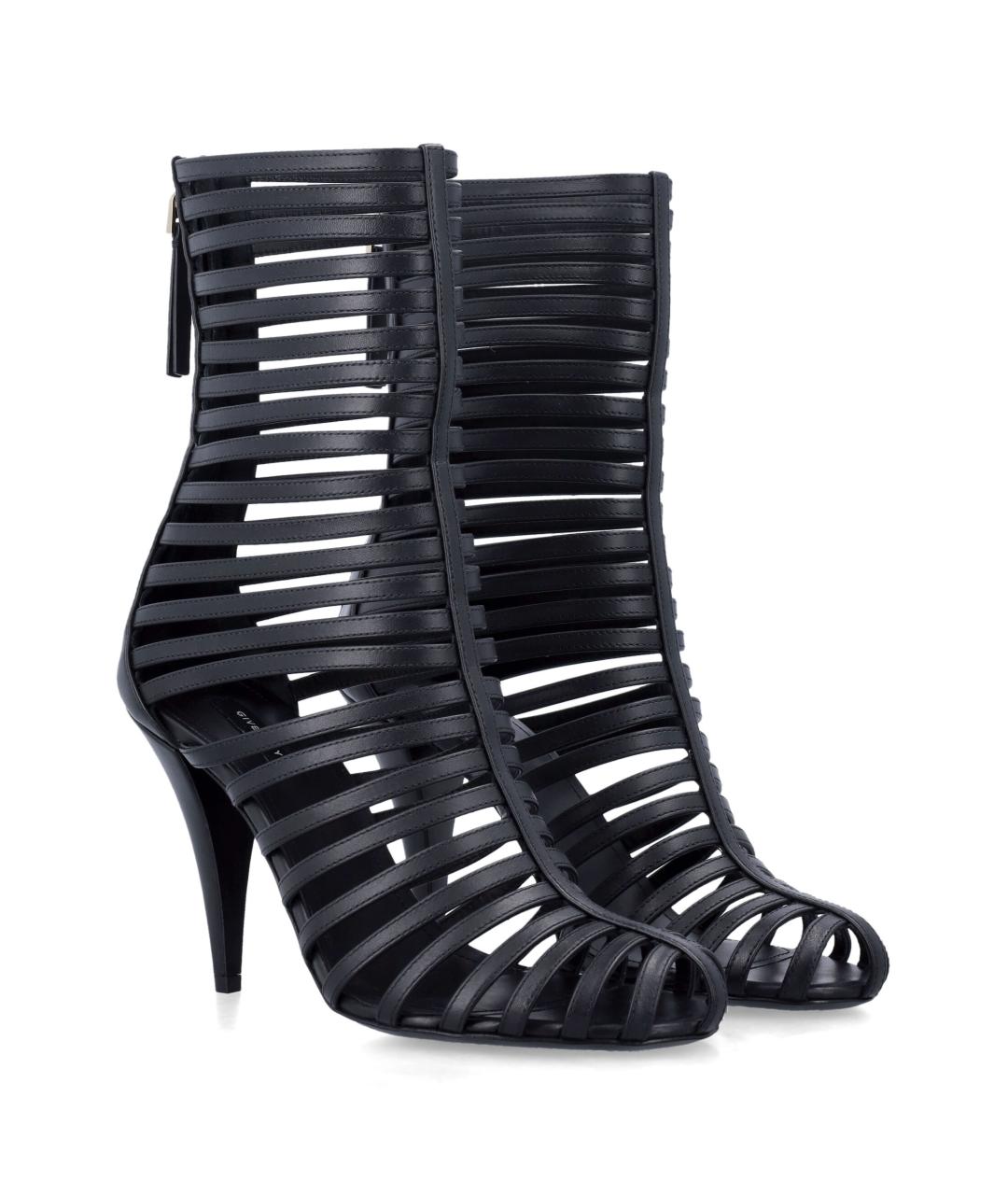 GIVENCHY Черные кожаные ботильоны, фото 2