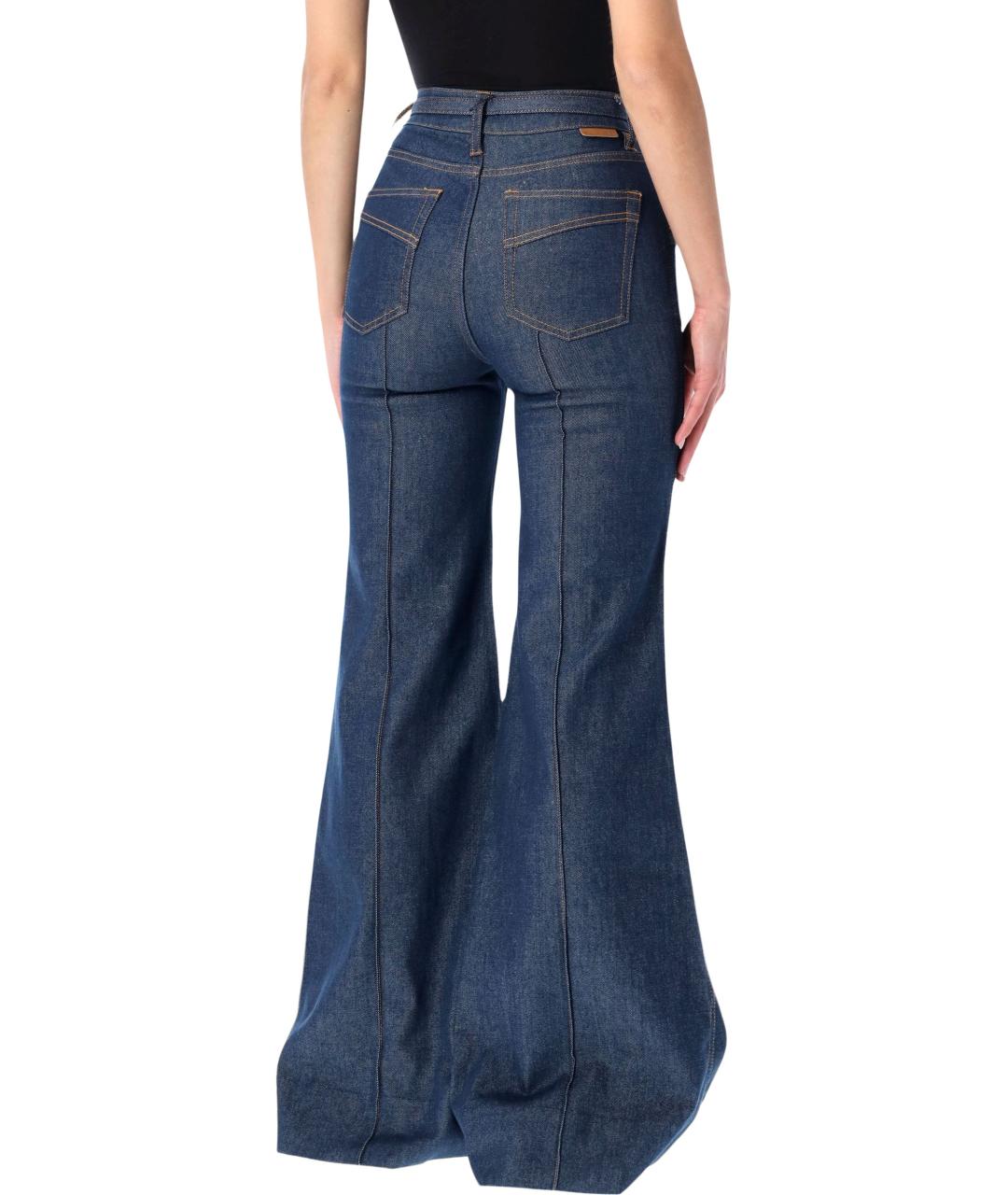 ZIMMERMANN Синие хлопковые джинсы клеш, фото 3