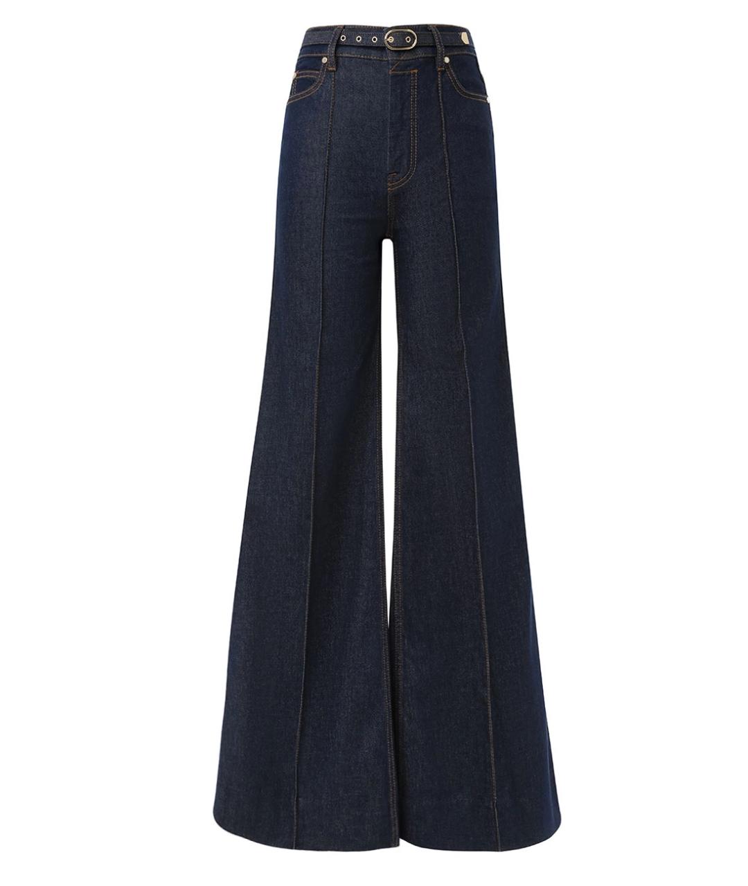 ZIMMERMANN Синие хлопковые джинсы клеш, фото 1