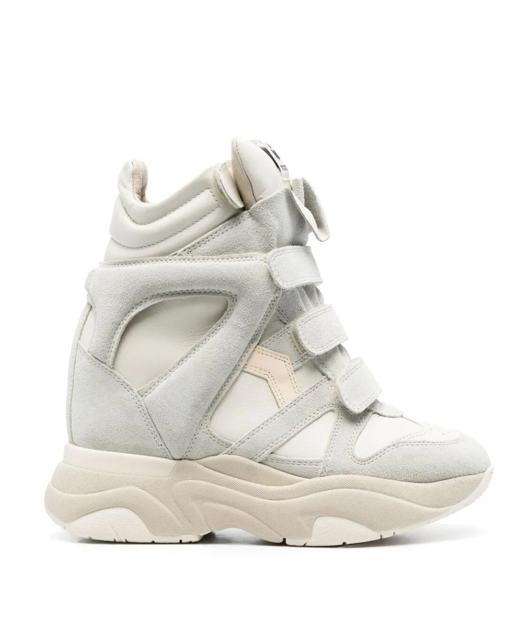 ISABEL MARANT Белые кожаные кроссовки, фото 1