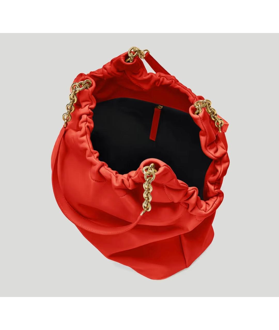 DEMELLIER Красная кожаная сумка тоут, фото 2