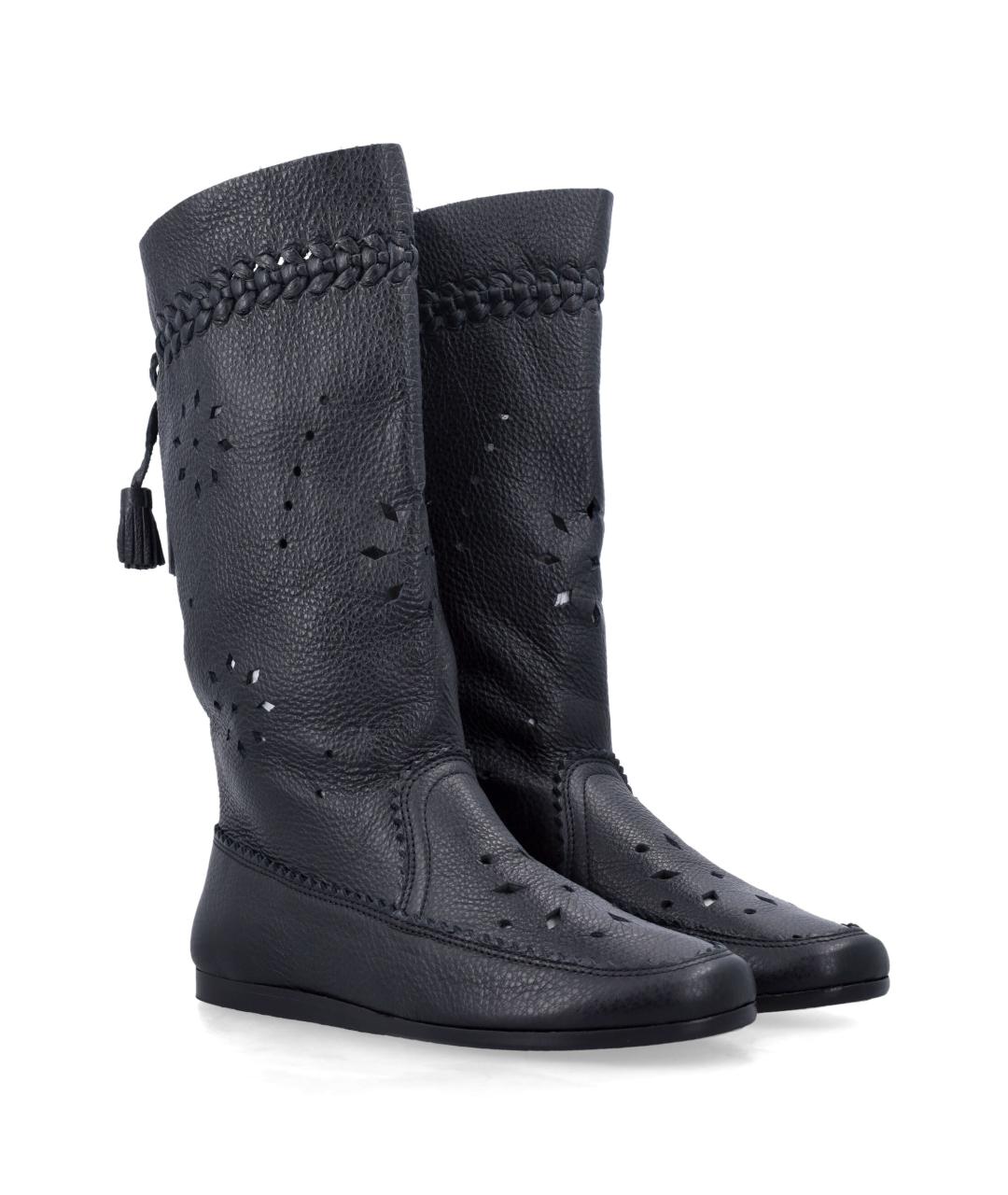 ISABEL MARANT Черные кожаные сапоги, фото 2