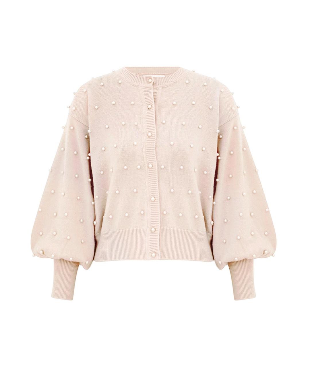 ZIMMERMANN Бежевый шерстяной кардиган, фото 1