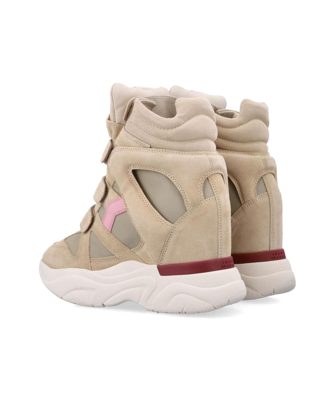 ISABEL MARANT Бежевые замшевые кеды, фото 4