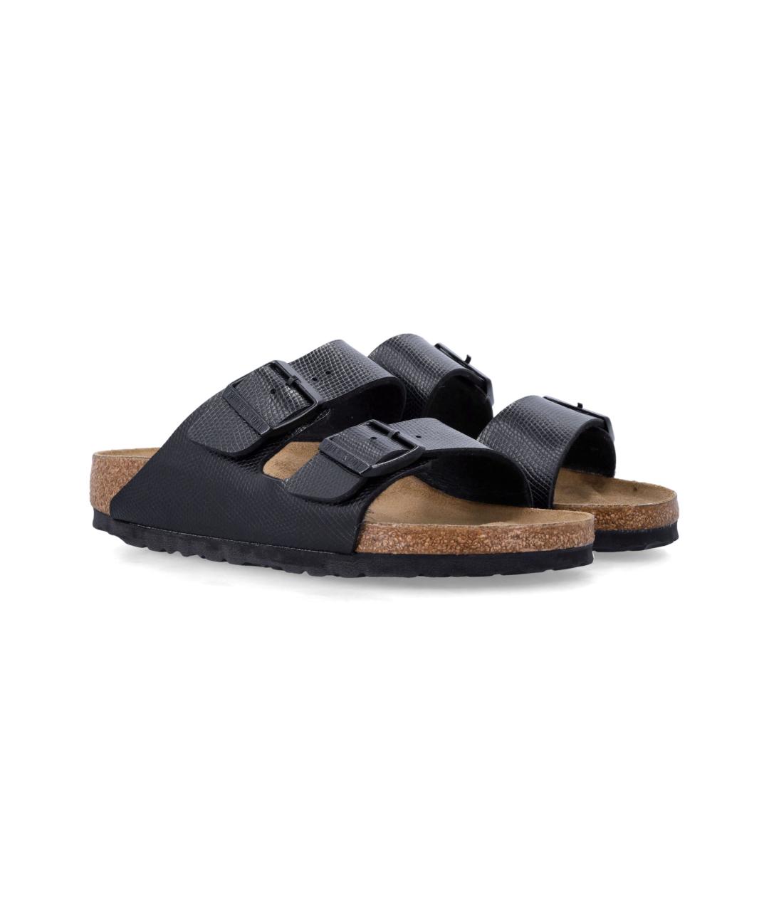 BIRKENSTOCK Черные кожаные сандалии, фото 2