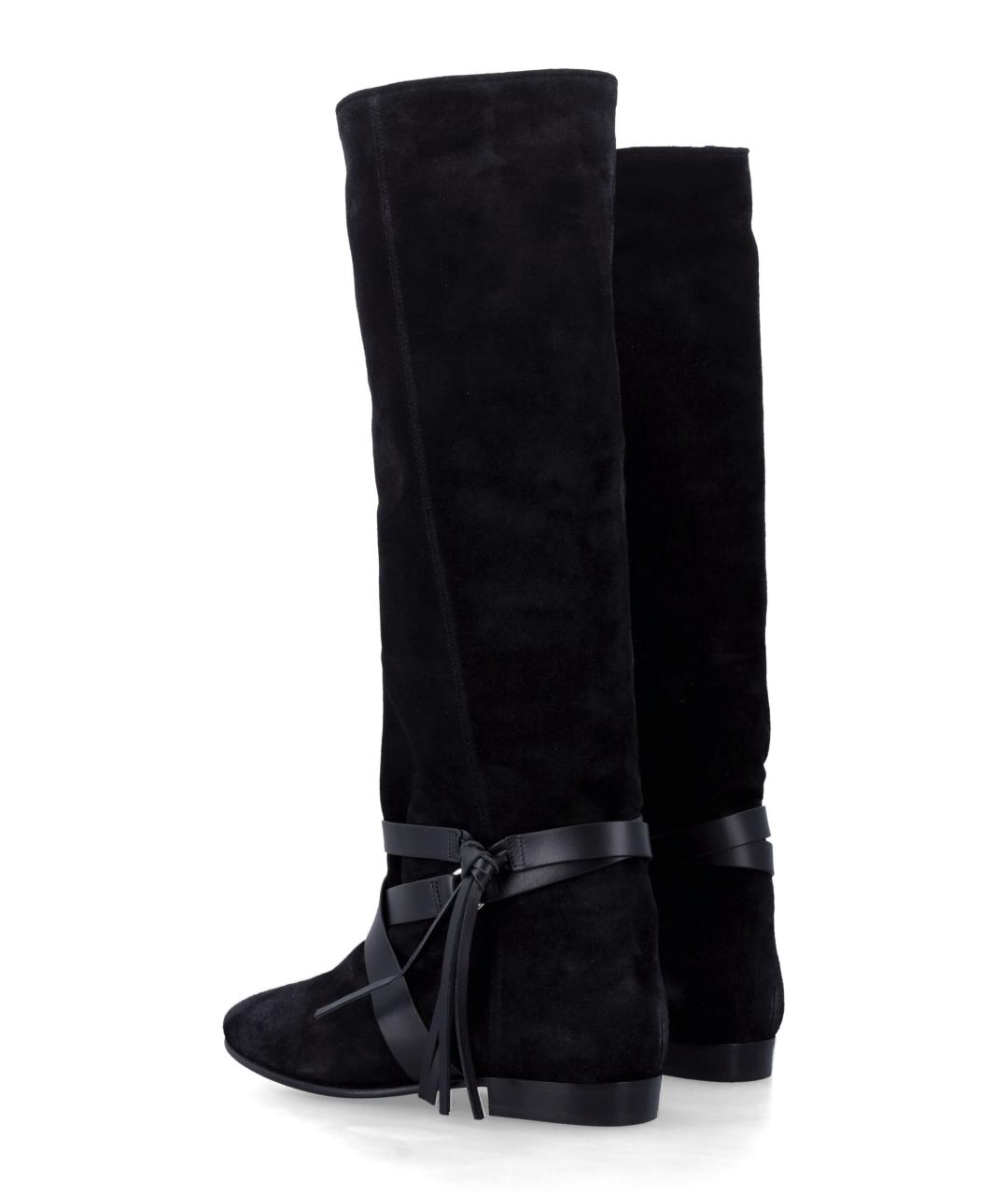 ISABEL MARANT Черные кожаные сапоги, фото 3