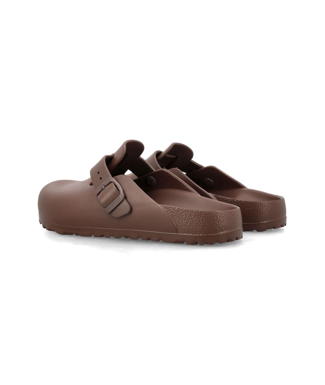 BIRKENSTOCK Коричневые кожаные мюли, фото 3