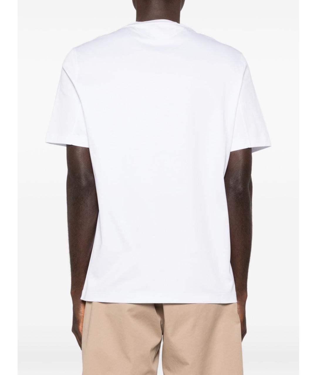 BRUNELLO CUCINELLI Белая хлопковая футболка, фото 5