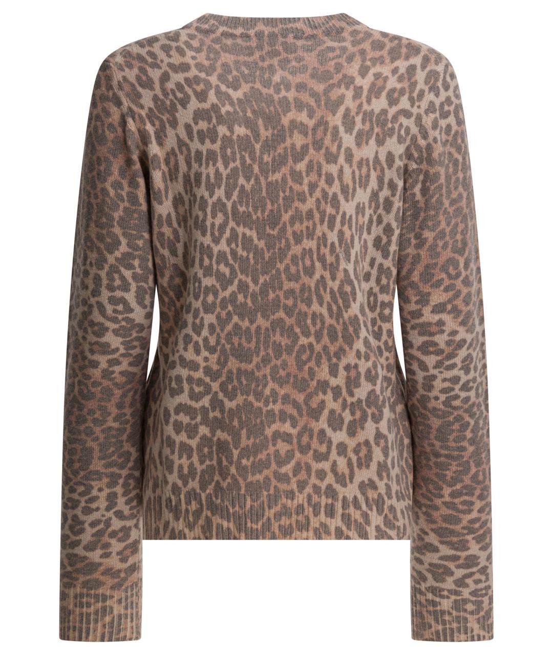 GANNI Коричневый шерстяной джемпер / свитер, фото 2