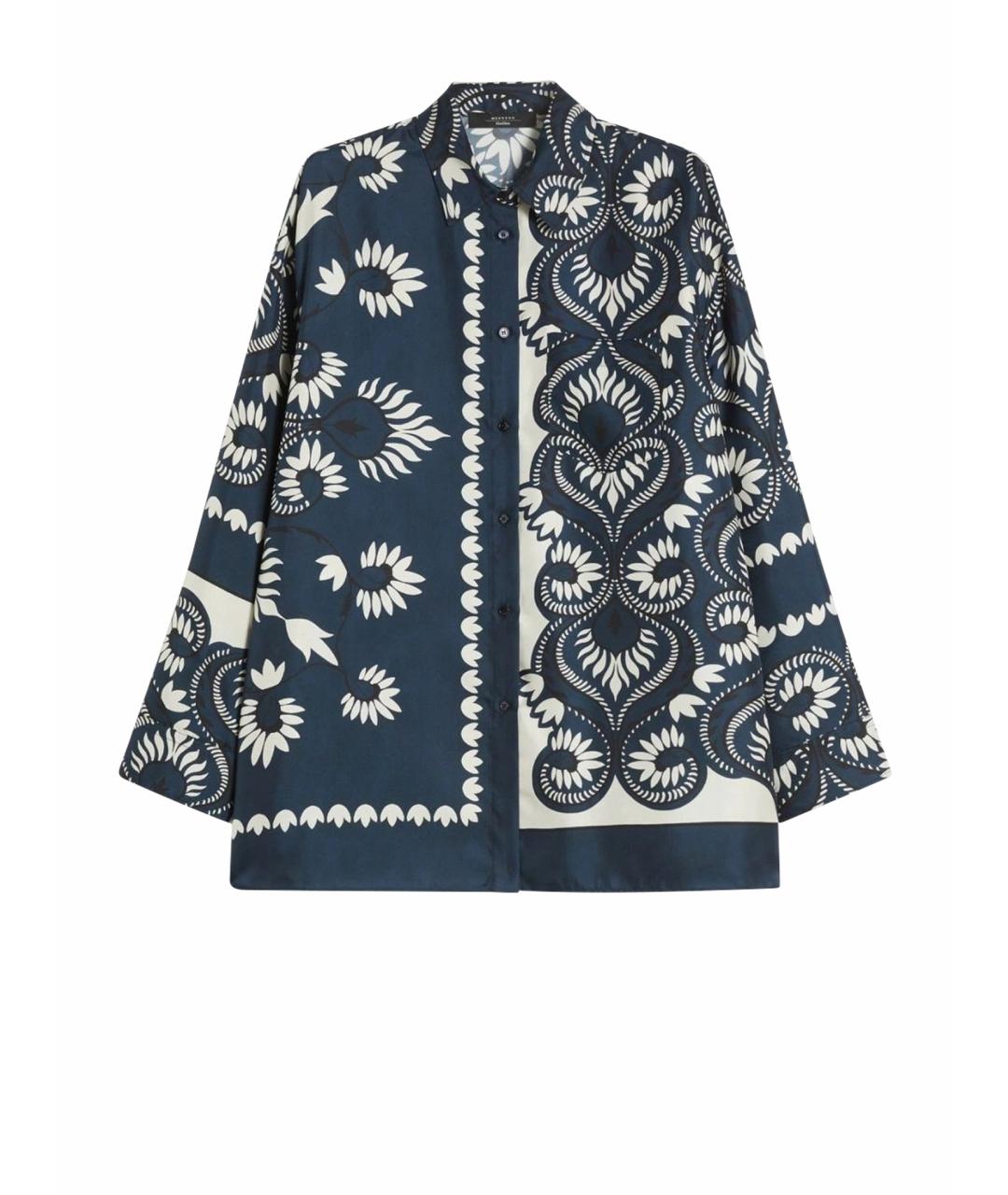 WEEKEND MAX MARA Мульти шелковая рубашка, фото 1