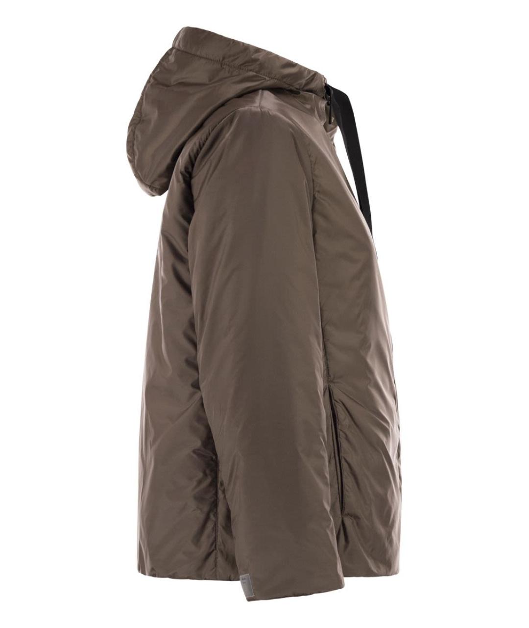 MAX MARA Хаки полиэстеровая куртка, фото 3
