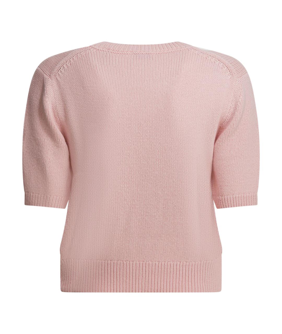 BURBERRY Розовый шерстяной джемпер / свитер, фото 3