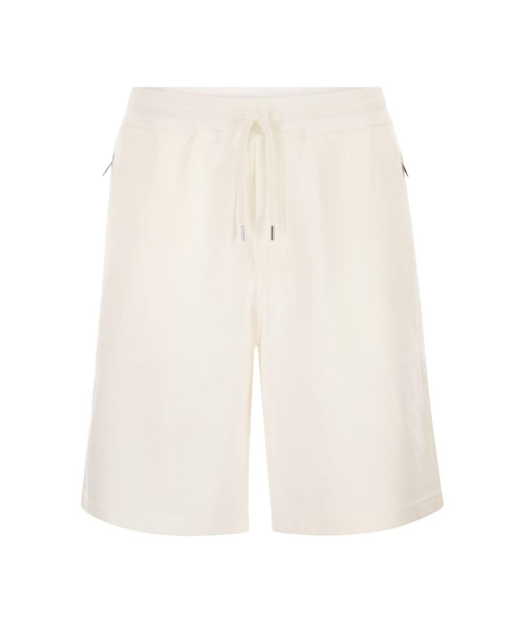 BRUNELLO CUCINELLI Белые хлопковые шорты, фото 1