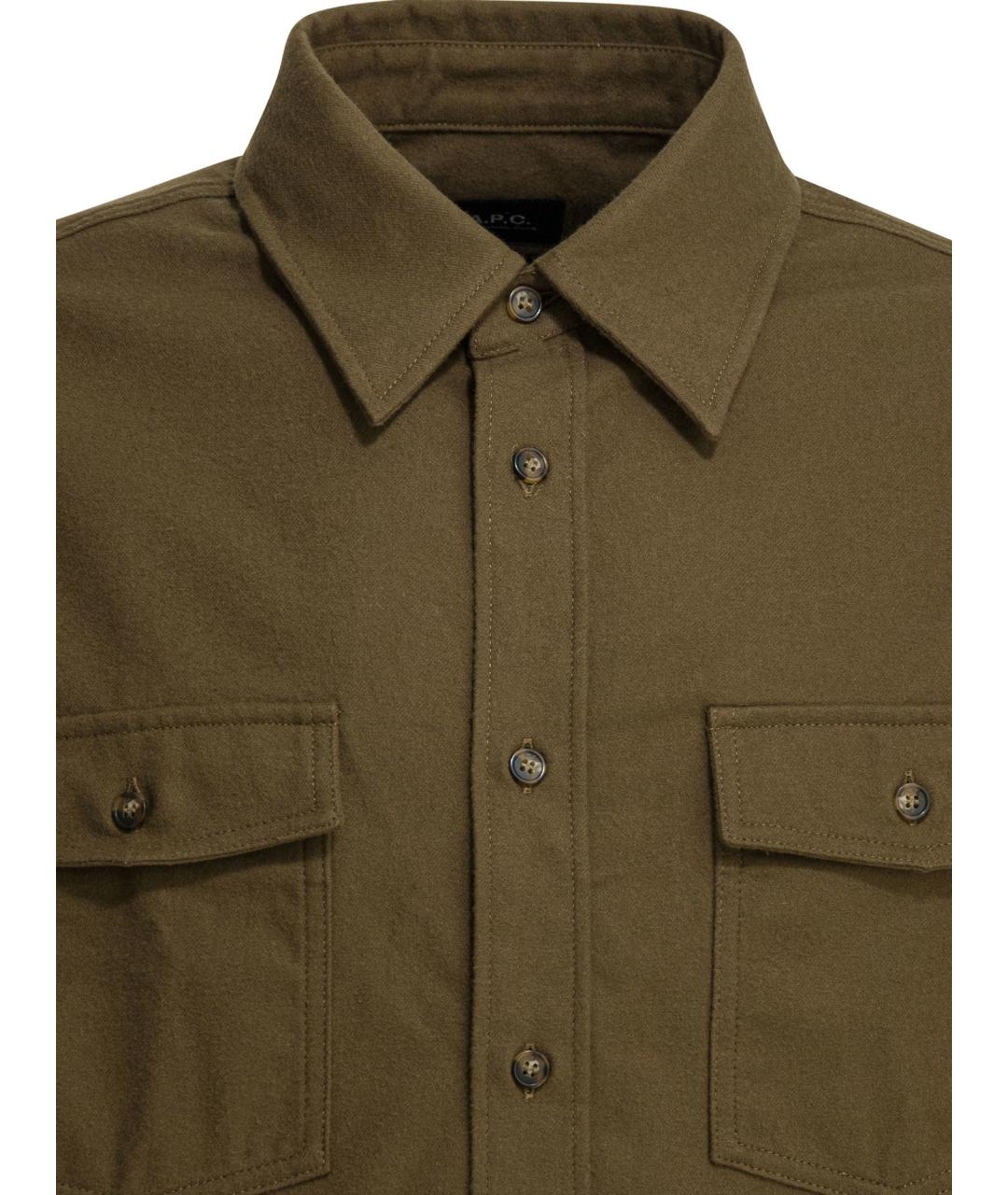 A.P.C. Зеленая хлопковая куртка, фото 3