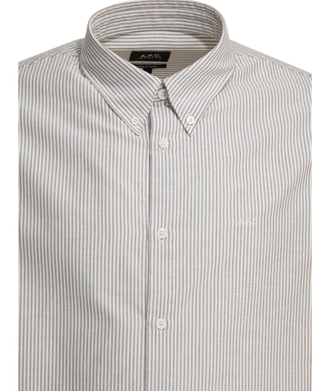 A.P.C. Мульти хлопковая кэжуал рубашка, фото 3