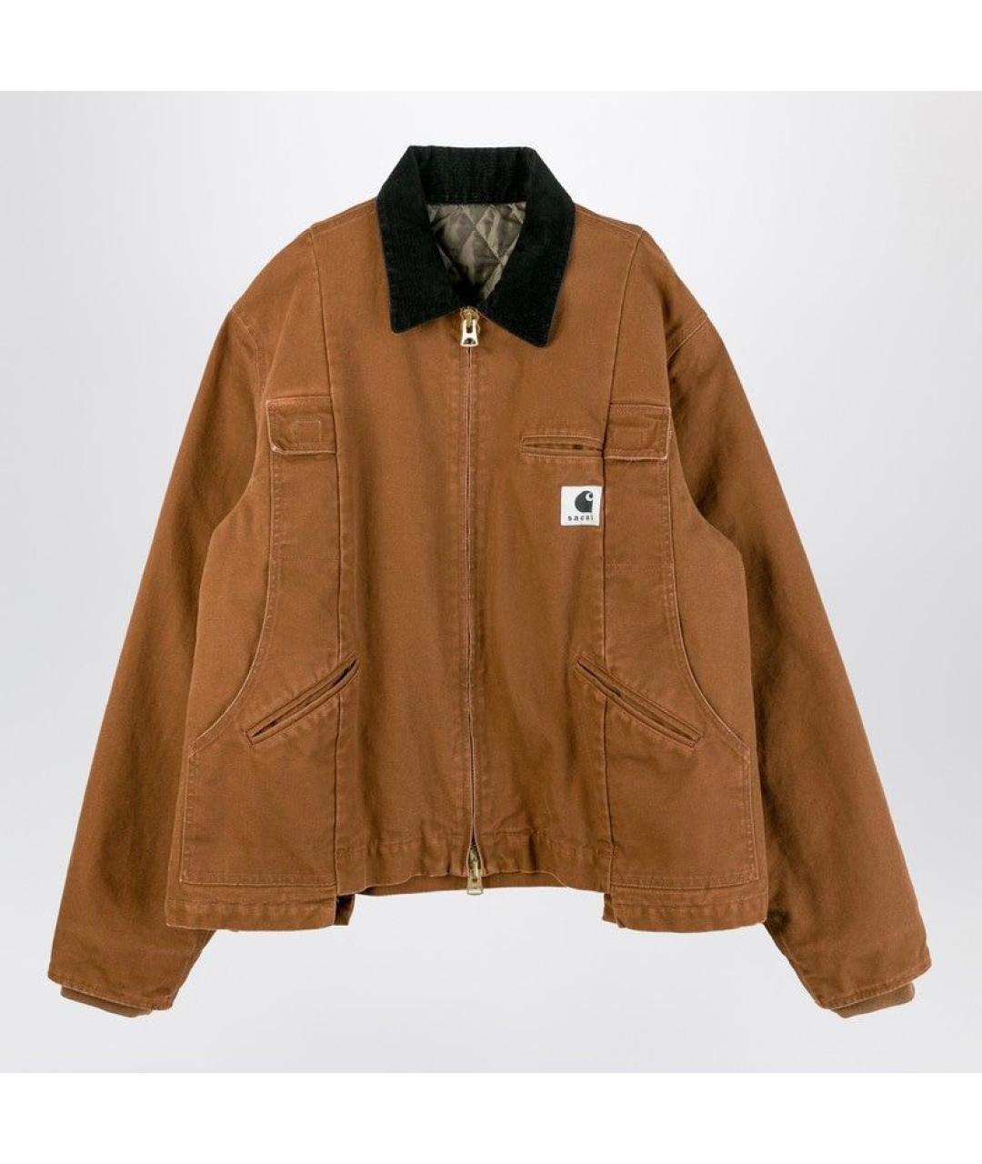 SACAI Бежевая хлопковая куртка, фото 3