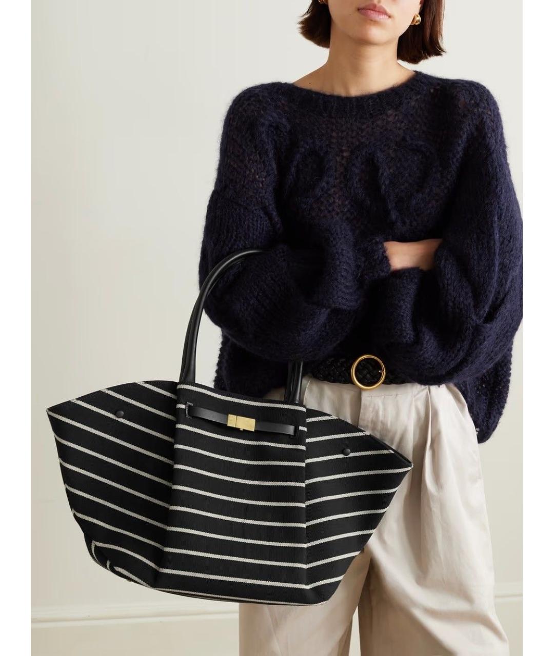 DEMELLIER Черная тканевая сумка тоут, фото 2