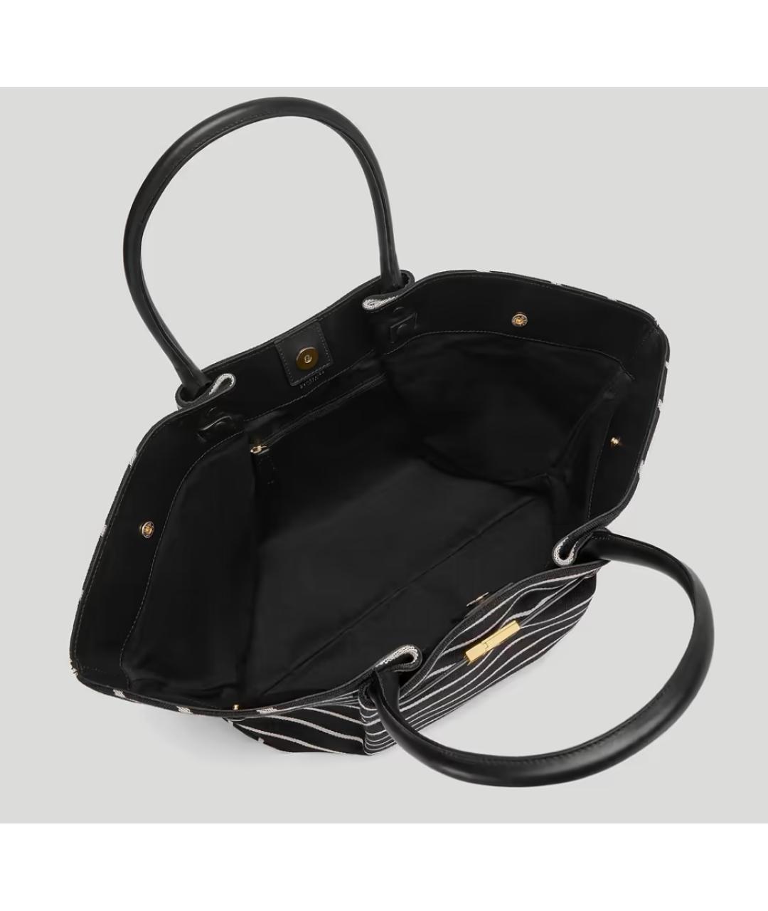 DEMELLIER Черная тканевая сумка тоут, фото 3