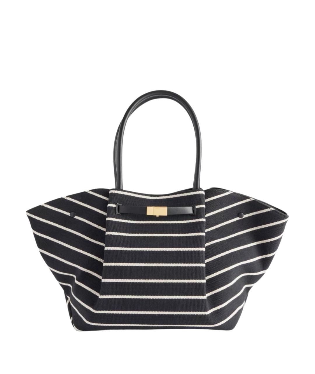 DEMELLIER Черная тканевая сумка тоут, фото 1