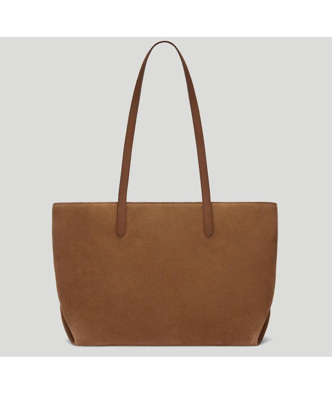 DEMELLIER Коричневая замшевая сумка тоут, фото 8