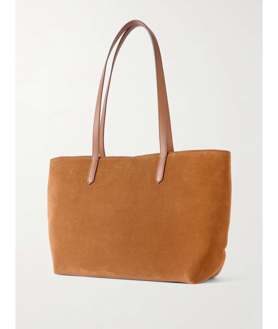 DEMELLIER Коричневая замшевая сумка тоут, фото 3