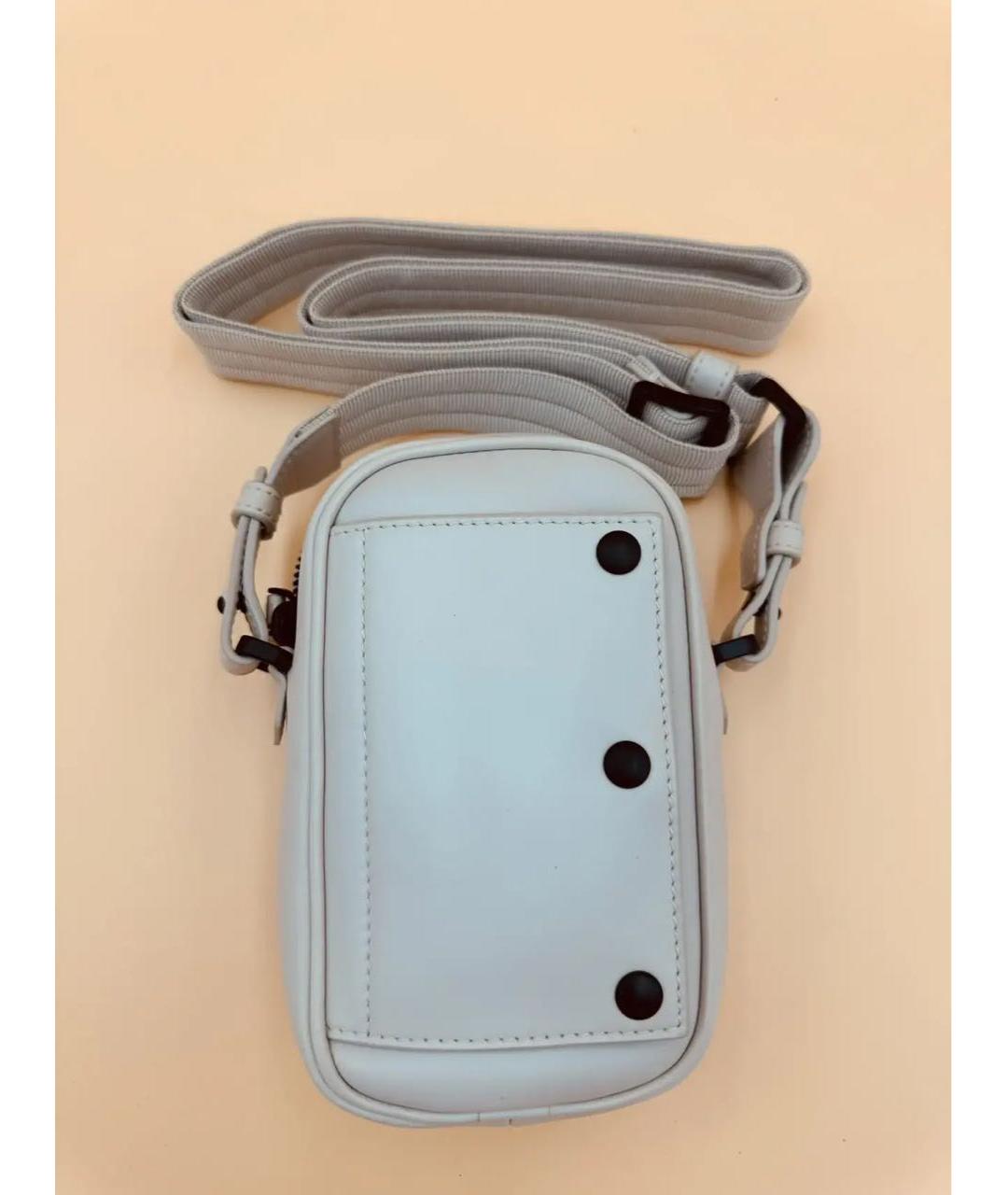 BOTTEGA VENETA Серая кожаная поясная сумка, фото 3