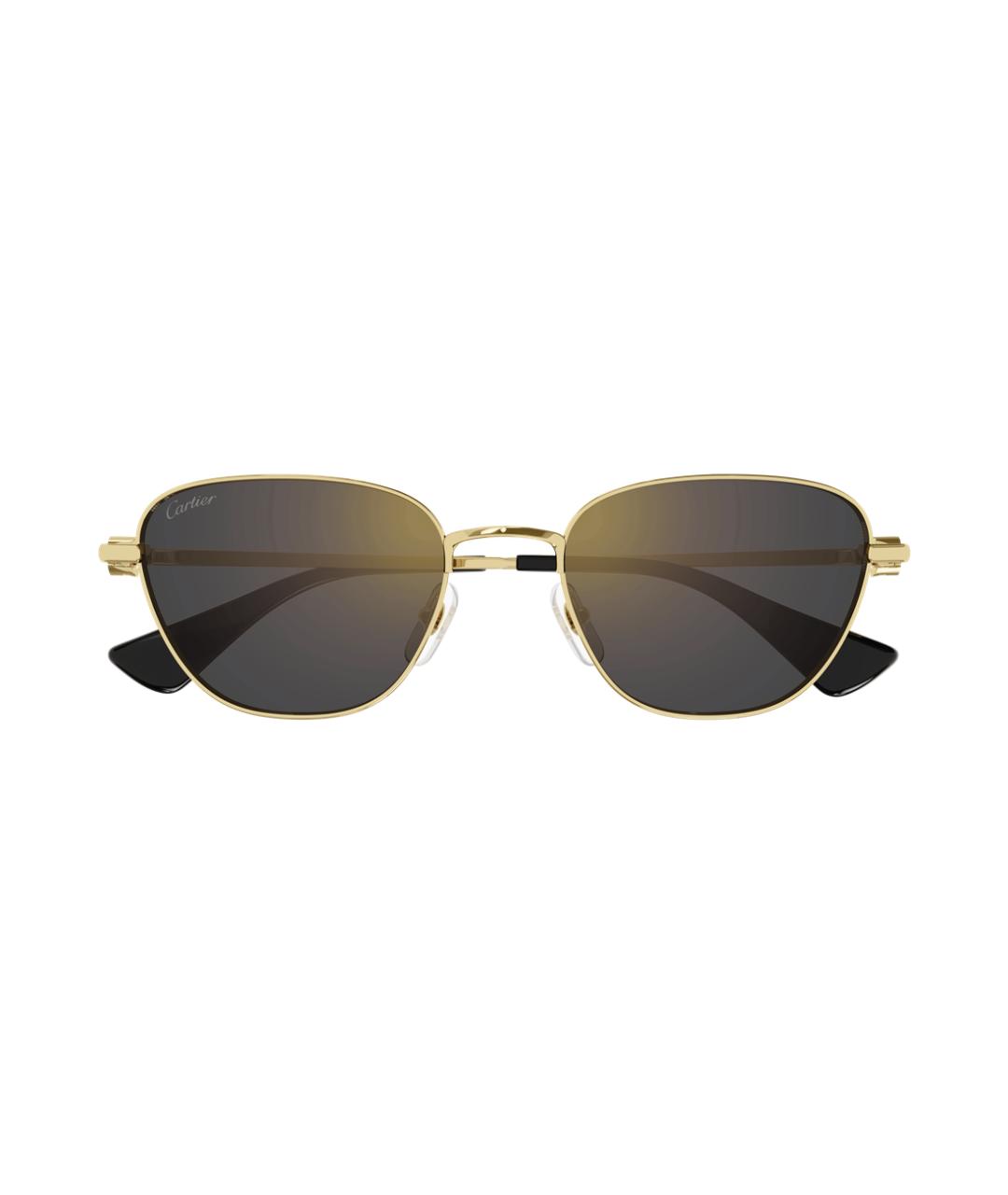 CARTIER Золотые металлические солнцезащитные очки, фото 2