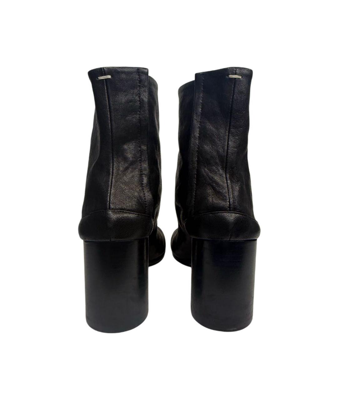 MAISON MARGIELA Черные кожаные ботильоны, фото 7