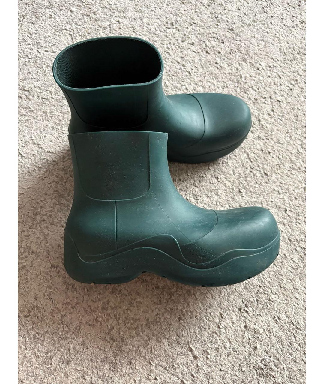 BOTTEGA VENETA Зеленые высокие ботинки, фото 5