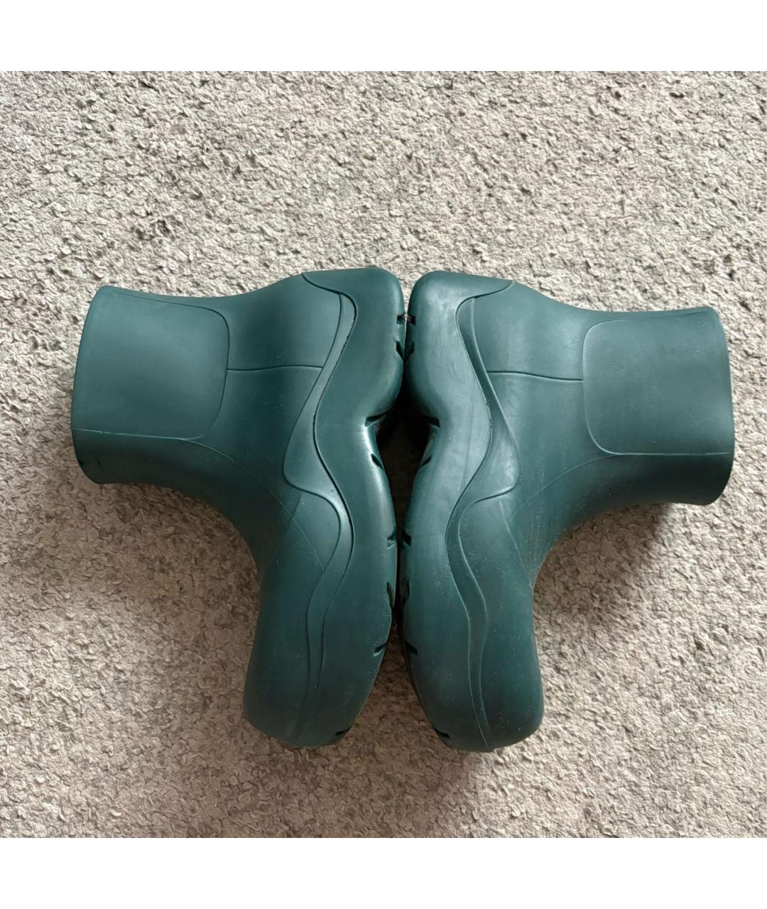 BOTTEGA VENETA Зеленые высокие ботинки, фото 4