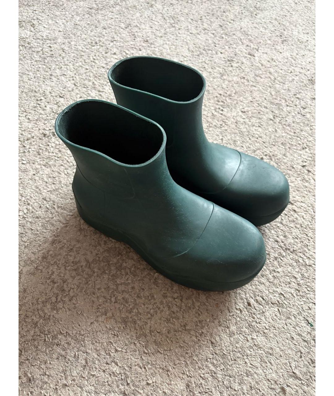 BOTTEGA VENETA Зеленые высокие ботинки, фото 2