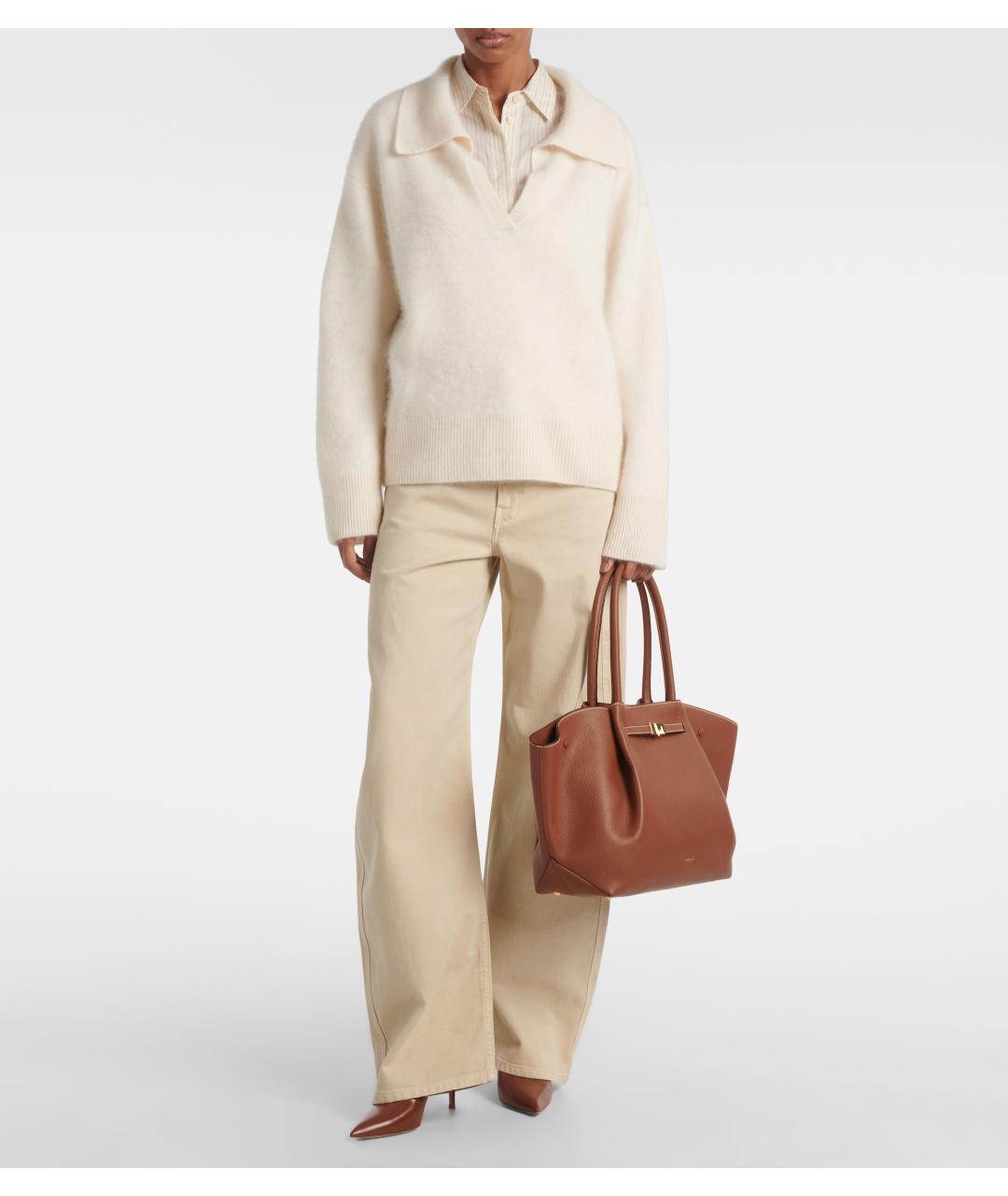 DEMELLIER Коричневая кожаная сумка тоут, фото 8