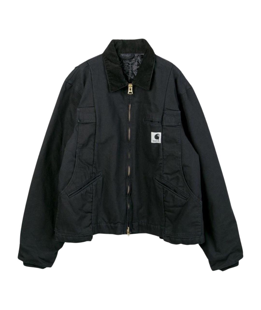 SACAI Черная хлопковая куртка, фото 1