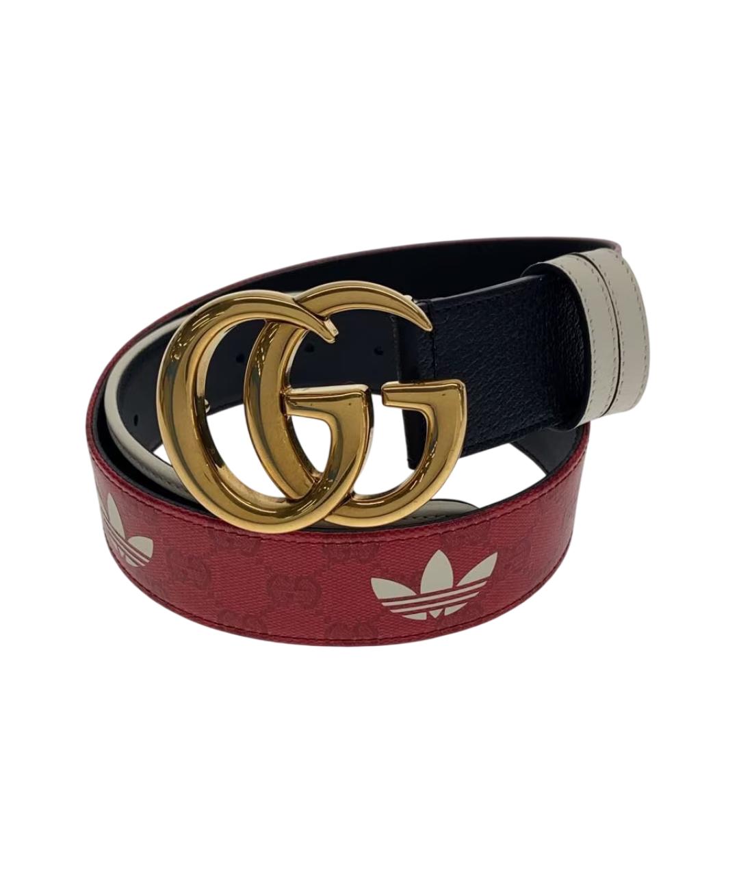 GUCCI Красный кожаный ремень, фото 1