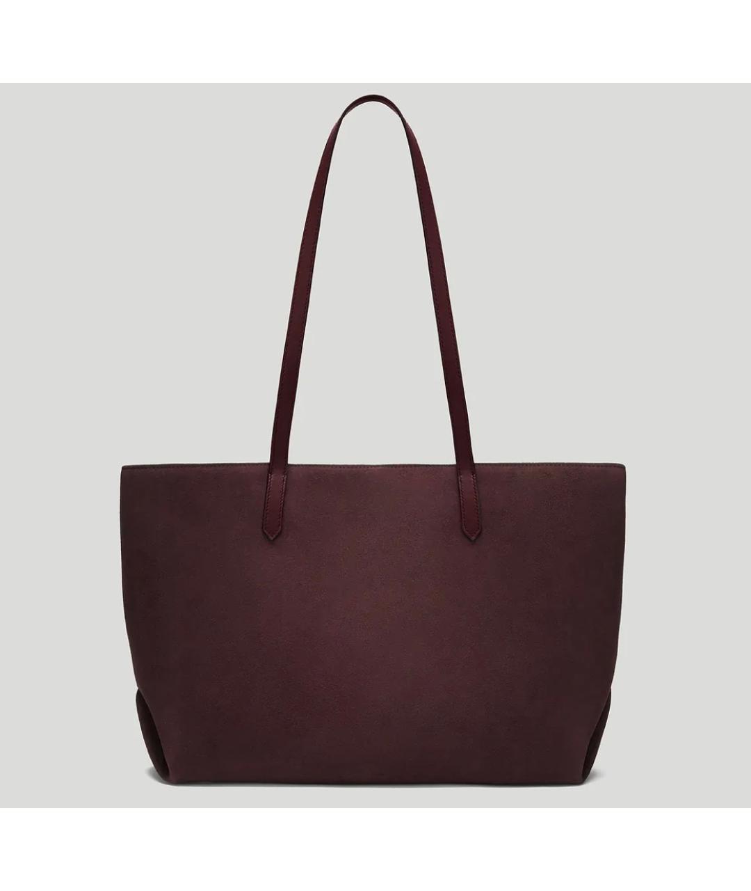 DEMELLIER Бордовая замшевая сумка тоут, фото 8