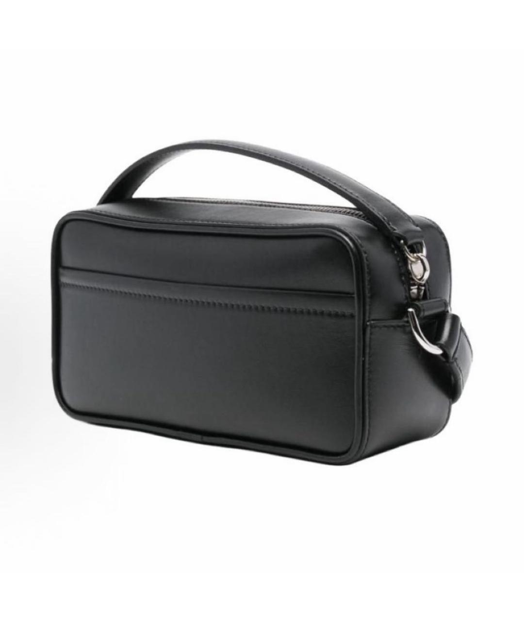 JACQUEMUS Черная кожаная сумка с короткими ручками, фото 2