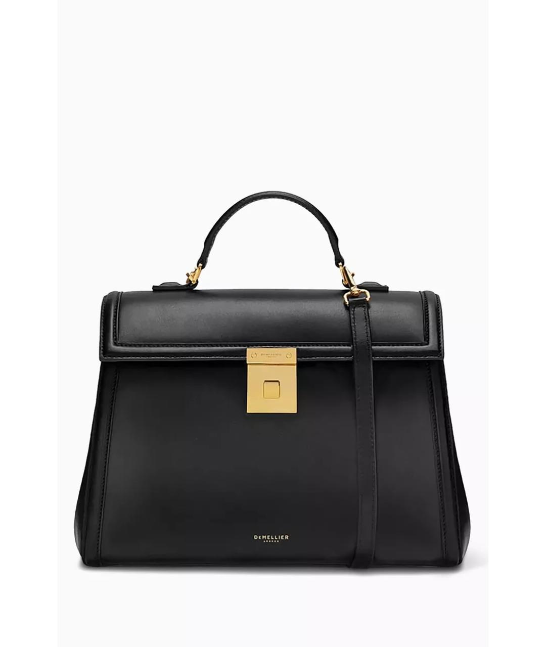 DEMELLIER Черная кожаная сумка через плечо, фото 1